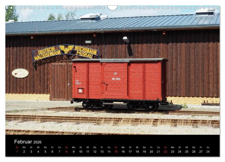 Produktbild: Waldeisenbahn Bad Muskau (Wandkalender 2026 DIN A3 quer), CALVENDO Monatskalender
