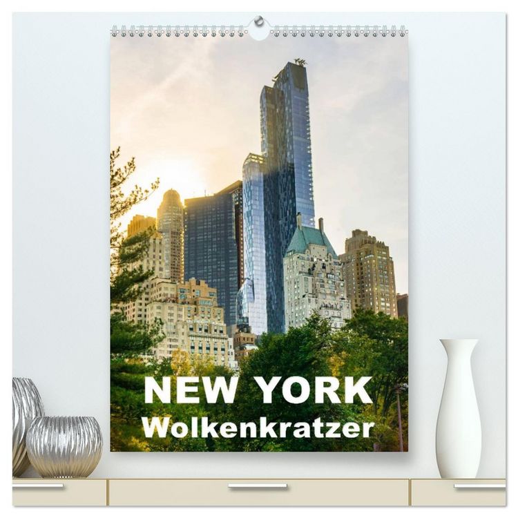 Produktbild: New York Wolkenkratzer (hochwertiger Premium Wandkalender 2026 DIN A2 hoch), Kunstdruck in Hochglanz