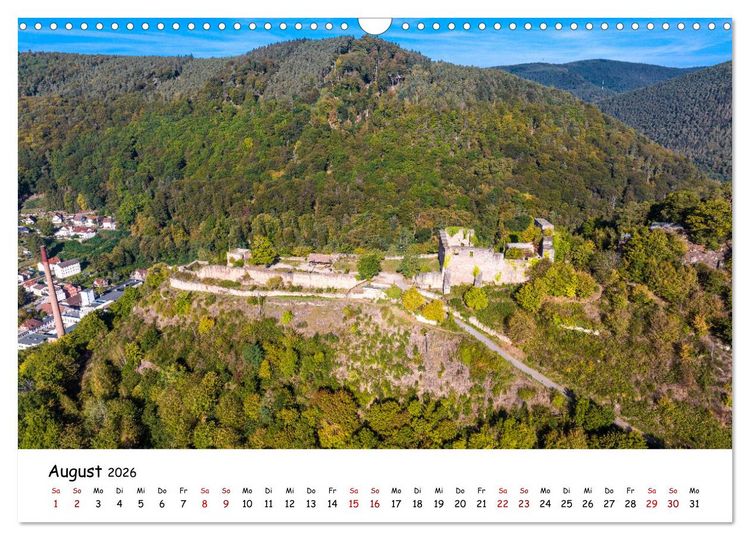 Produktbild: Pf&auml;lzer Burgen (Wandkalender 2026 DIN A3 quer), CALVENDO Monatskalender