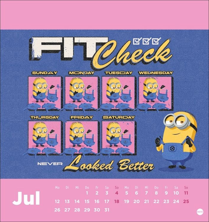 Produktbild: Minions Postkartenkalender 2027