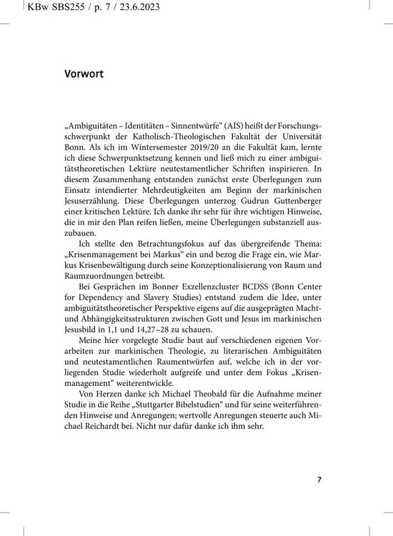 Produktbild: Krisenmanagement bei Markus SBS 255