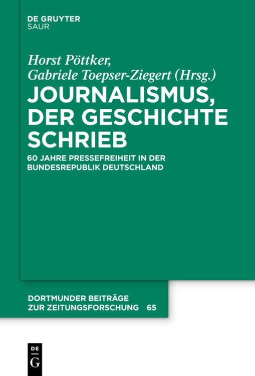 Produktbild: Journalismus, der Geschichte schrieb