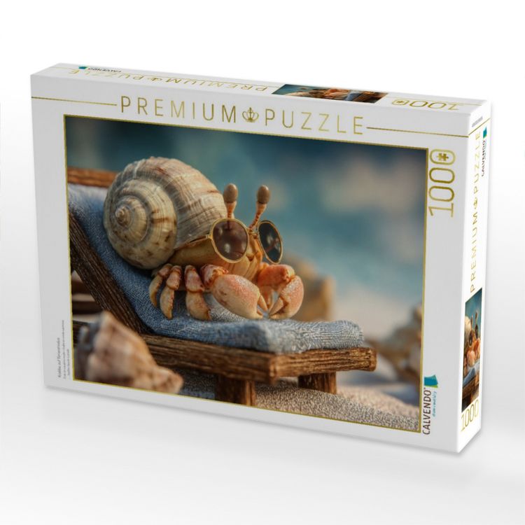 Produktbild: CALVENDO Puzzle Krabbe auf Ferienmodus | 1000 Teile Lege-Gr&ouml;&szlig;e 64x48cm Foto-Puzzle f&uuml;r gl&uuml;ckliche Stunden