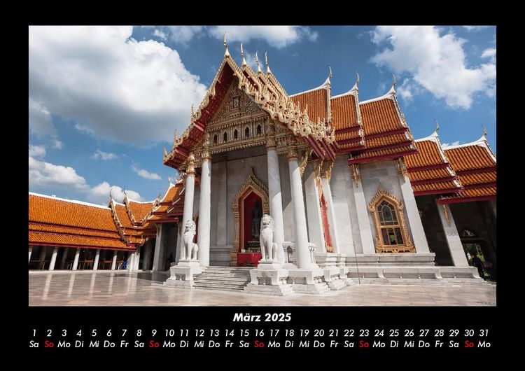 Produktbild: Tempel unserer Erde 2025 Fotokalender DIN A3