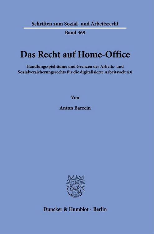 Produktbild: Das Recht auf Home-Office.