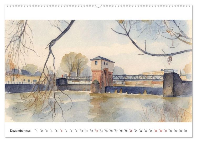 Produktbild: DOCUMENTA-Stadt Kassel (Wandkalender 2026 DIN A2 quer), CALVENDO Monatskalender