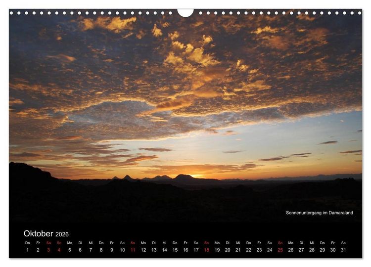 Produktbild: Namibia (Wandkalender 2026 DIN A3 quer), CALVENDO Monatskalender