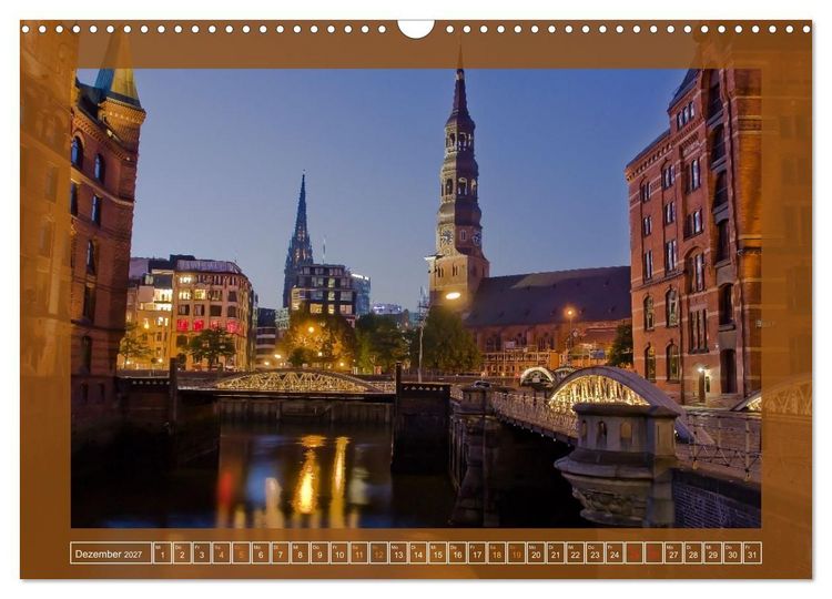 Produktbild: Hamburg, die Weltstadt im Norden von Deutschland (Wandkalender 2027 DIN A3 quer), CALVENDO Monatskalender