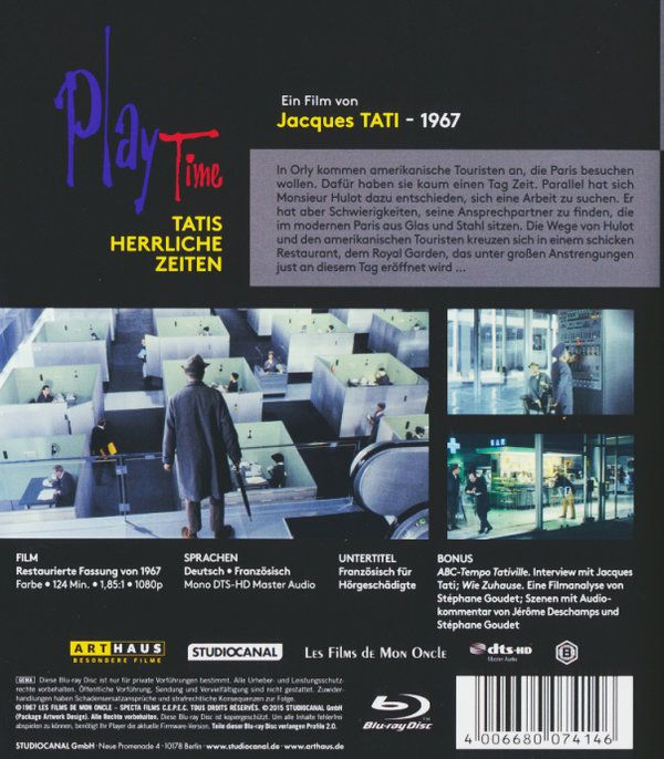 Produktbild: Playtime - Tatis Herrliche Zeiten