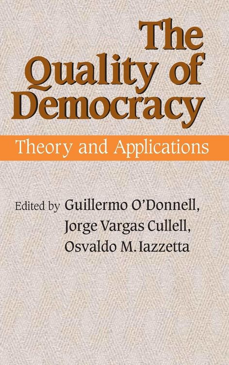 Produktbild: The Quality of Democracy