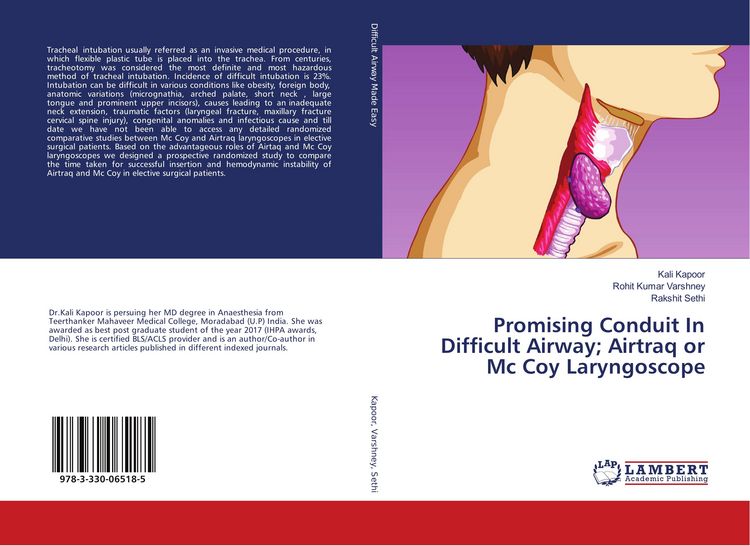 Produktbild: Promising Conduit In Difficult Airway; Airtraq or Mc Coy Laryngoscope