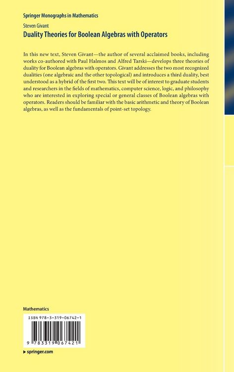 Produktbild: Duality Theories for Boolean Algebras with Operators