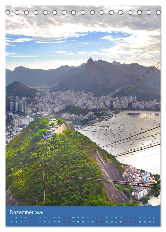 Produktbild: Erlebe mit mir Rio de Janeiro (Tischkalender 2026 DIN A5 hoch), CALVENDO Monatskalender