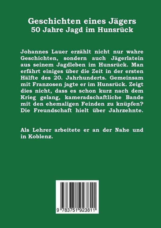 Produktbild: Geschichten eines J&auml;gers