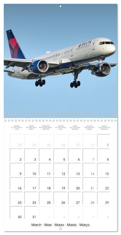 Produktbild: North American Airliners (Wall Calendar 2026 12 &times; 12 Inch) CALVENDO 12 Month Wall Calendar