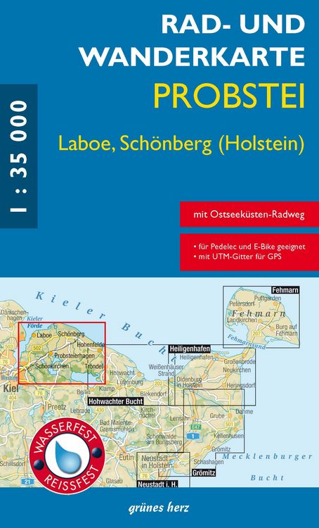 Produktbild: Rad- und Wanderkarte Probstei, Laboe, Sch&ouml;nberg (Holstein)