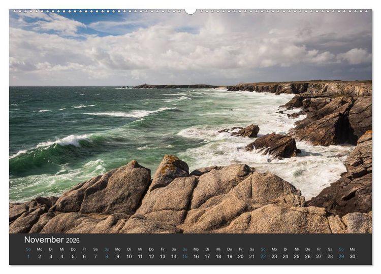 Produktbild: Bretagne - Land am Meer (Wandkalender 2026 DIN A2 quer), CALVENDO Monatskalender