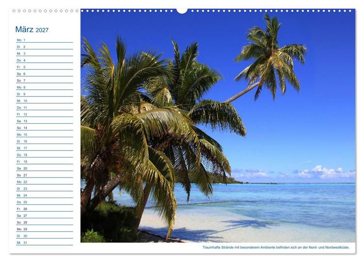 Produktbild: S&uuml;dsee-Insel Mo'orea (hochwertiger Premium Wandkalender 2027 DIN A2 quer), Kunstdruck in Hochglanz
