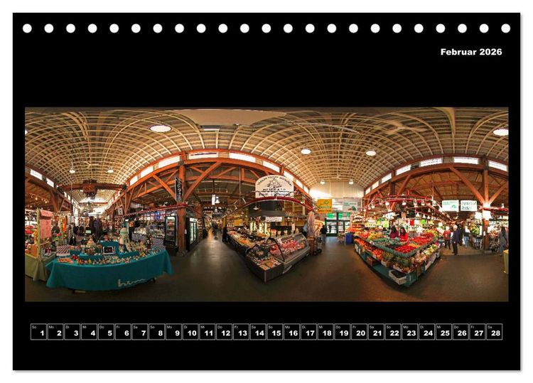 Produktbild: Vancouver / Kanada in faszinierender 360&deg; Panorama-Photographie (Tischkalender 2026 DIN A5 quer), CALVENDO Monatskalender