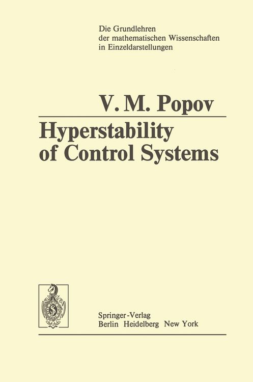 Produktbild: Hyperstability of Control Systems