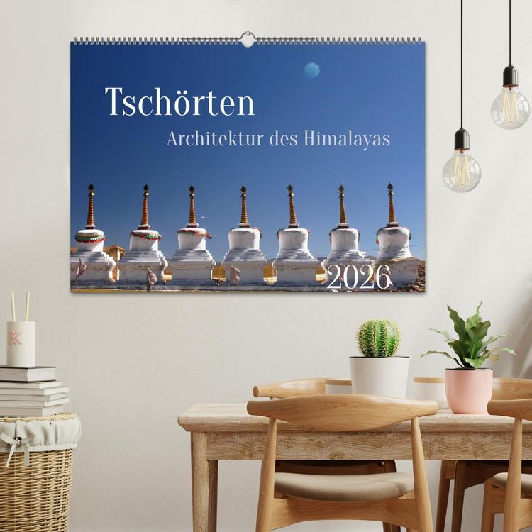 Produktbild: Tsch&ouml;rten, Architektur des Himalaya (Wandkalender 2026 DIN A2 quer), CALVENDO Monatskalender