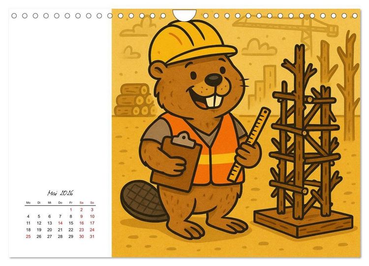 Produktbild: Pfoten, Pelz & Power-Jobs (Wandkalender 2026 DIN A4 quer), CALVENDO Monatskalender