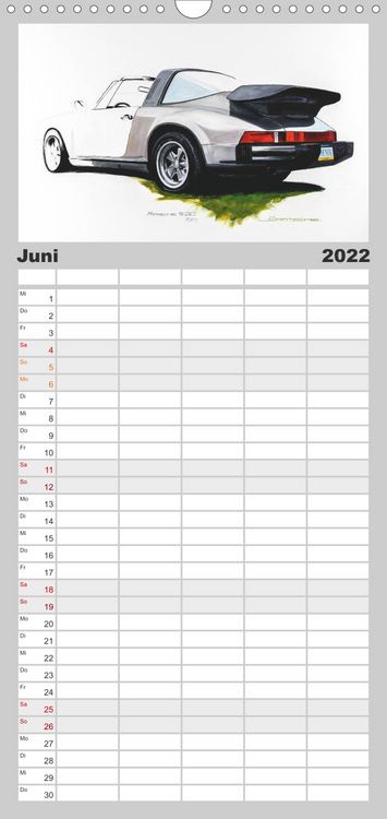 Produktbild: Familienplaner 50 Jahre Porsche 911 (Wandkalender 2022 , 21 cm x 45 cm, hoch)