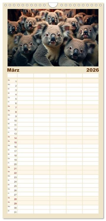 Produktbild: Familienplaner 2026 - Mehr ist einfach besser mit 5 Spalten (Wandkalender, 21 x 45 cm) CALVENDO