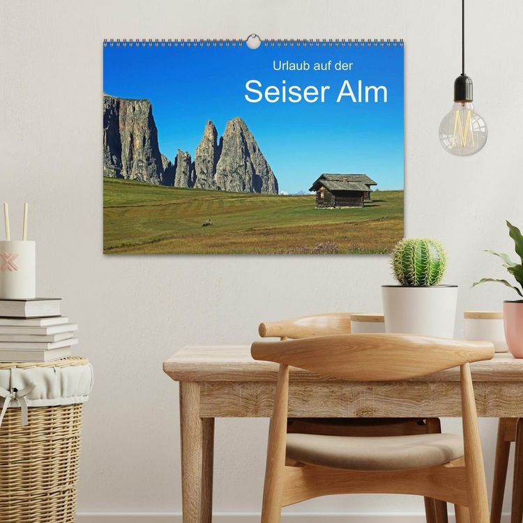 Produktbild: Urlaub auf der Seiser Alm (Wandkalender 2026 DIN A3 quer), CALVENDO Monatskalender
