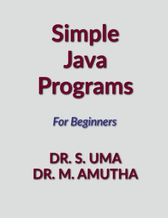 Produktbild: Simple Java Programs