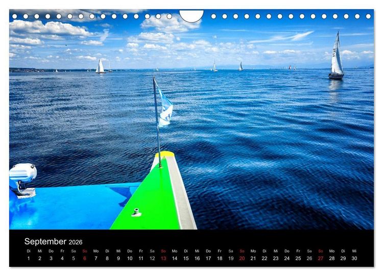 Produktbild: Bodensee-Schiffe und Boote (Wandkalender 2026 DIN A4 quer), CALVENDO Monatskalender