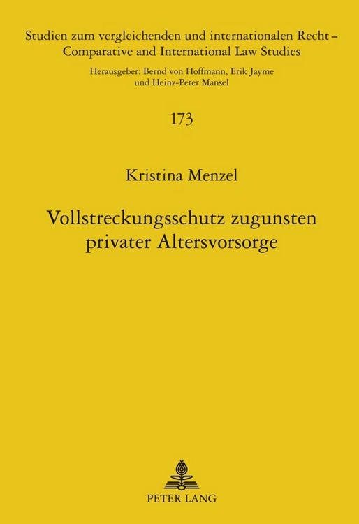 Produktbild: Vollstreckungsschutz zugunsten privater Altersvorsorge
