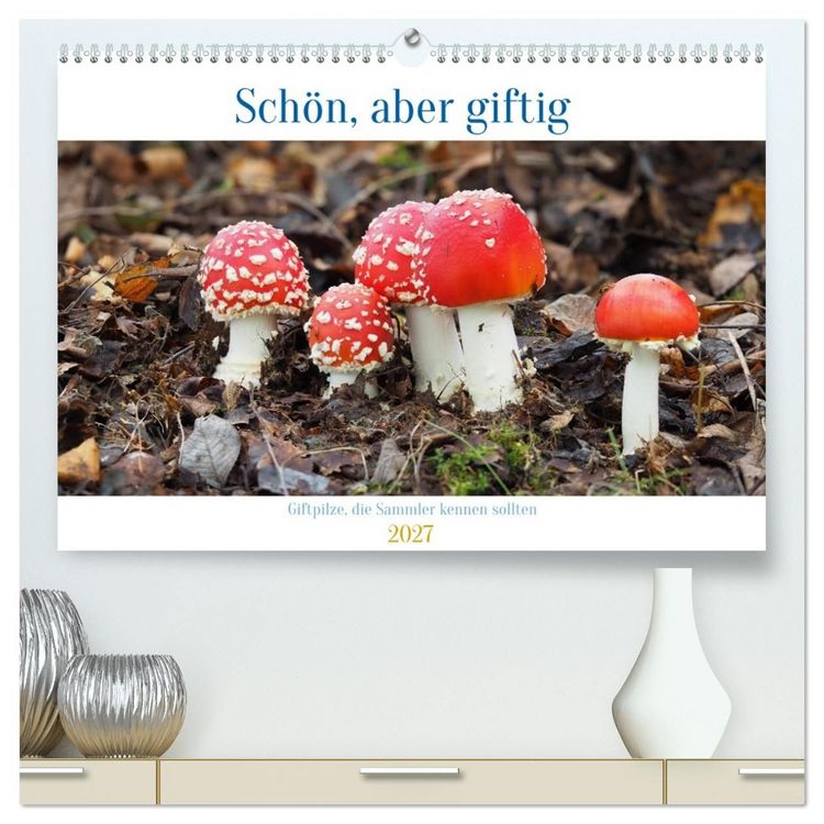 Produktbild: Sch&ouml;n, aber giftig. Giftpilze, die Sammler kennen sollten. (hochwertiger Premium Wandkalender 2027 DIN A2 quer), Kunstdruck in Hochglanz