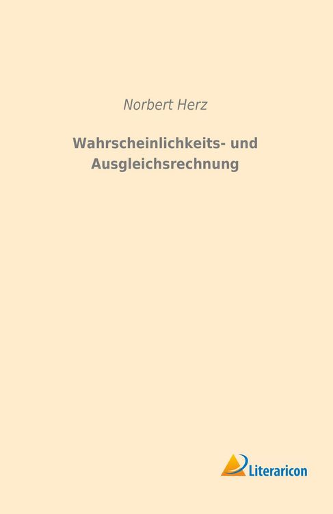 Produktbild: Wahrscheinlichkeits- und Ausgleichsrechnung