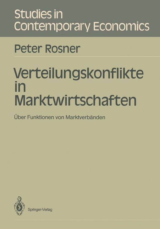 Produktbild: Verteilungskonflikte in Marktwirtschaften