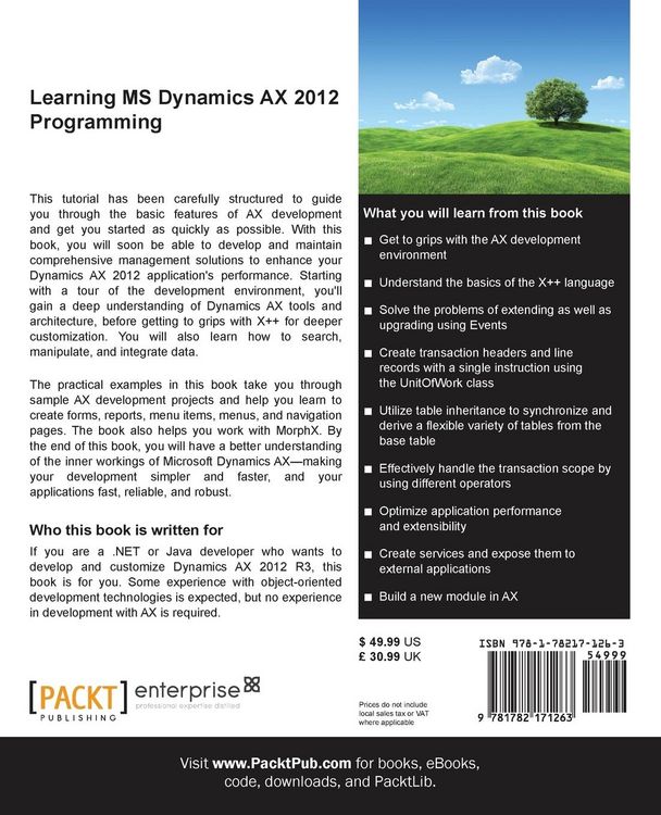 Produktbild: Learning MS Dynamics AX 2012 Programming
