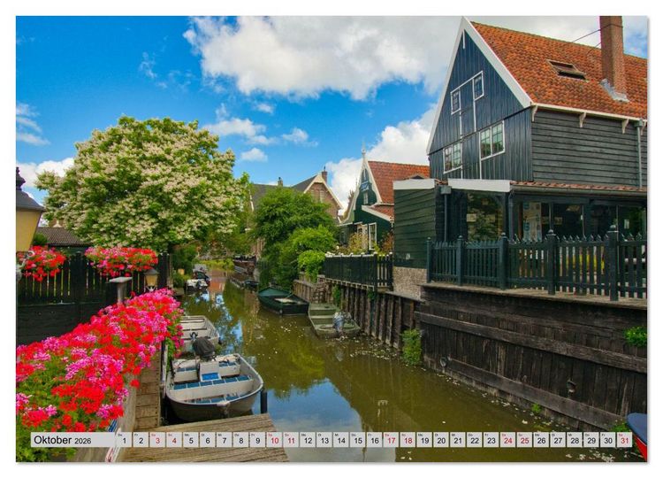 Produktbild: Ungew&ouml;hnliches Nordholland (Wandkalender 2026 DIN A4 quer), CALVENDO Monatskalender