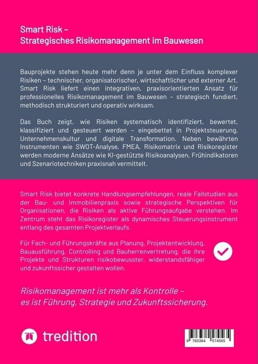 Produktbild: Smart Risk &ndash; Strategisches Risikomanagement im Bauwesen