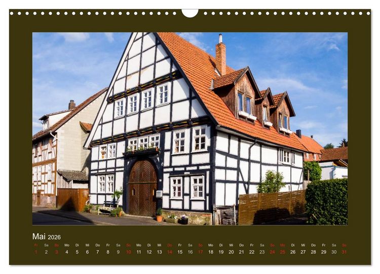 Produktbild: Fachwerk in Nordhessen (Wandkalender 2026 DIN A3 quer), CALVENDO Monatskalender