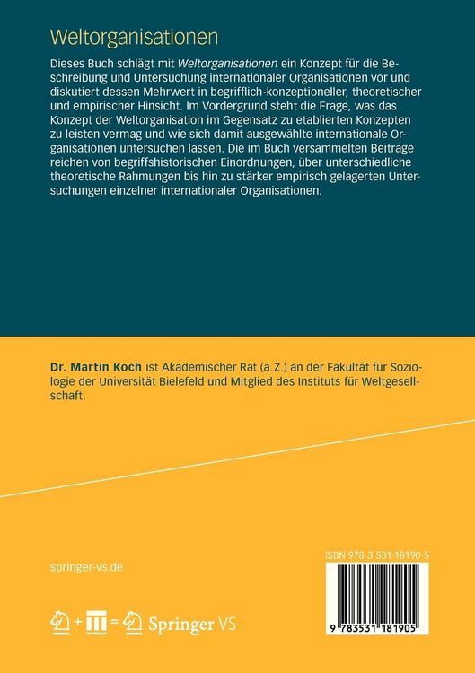 Produktbild: Weltorganisationen