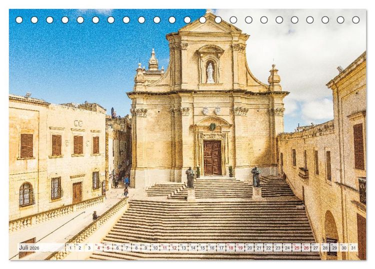 Produktbild: Malta, Comino & Gozo (Tischkalender 2026 DIN A5 quer), CALVENDO Monatskalender
