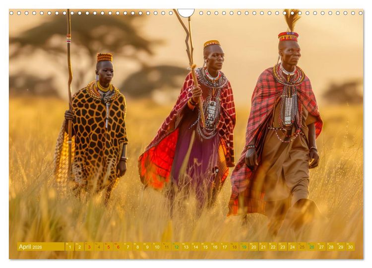 Produktbild: Hallo faszinierendes Afrika (Wandkalender 2026 DIN A3 quer), CALVENDO Monatskalender