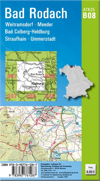 Produktbild: ATK25-B08 Bad Rodach (Amtliche Topographische Karte 1:25000)
