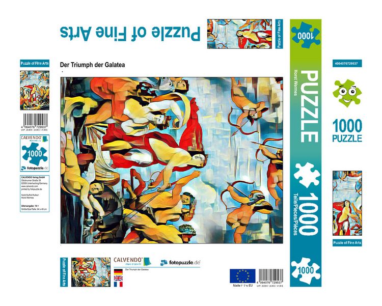 Produktbild: CALVENDO Puzzle Der Triumph der Galatea | 1000 Teile Lege-Gr&ouml;&szlig;e 64x48cm Foto-Puzzle f&uuml;r gl&uuml;ckliche Stunden