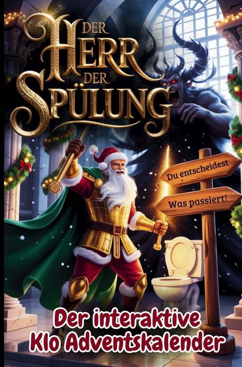 Produktbild: Der Herr der Sp&uuml;lung - Der interaktive Klo Adventskalender f&uuml;r M&auml;nner mit 24 Tagen voller Entscheidungen, Chaos und Humor auf dem Thron des Schicksals