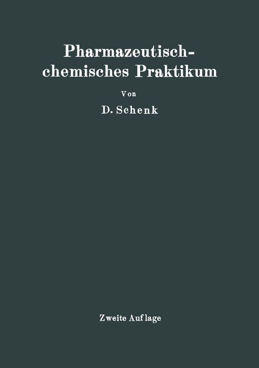 Produktbild: Pharmazeutischchemisches Praktikum
