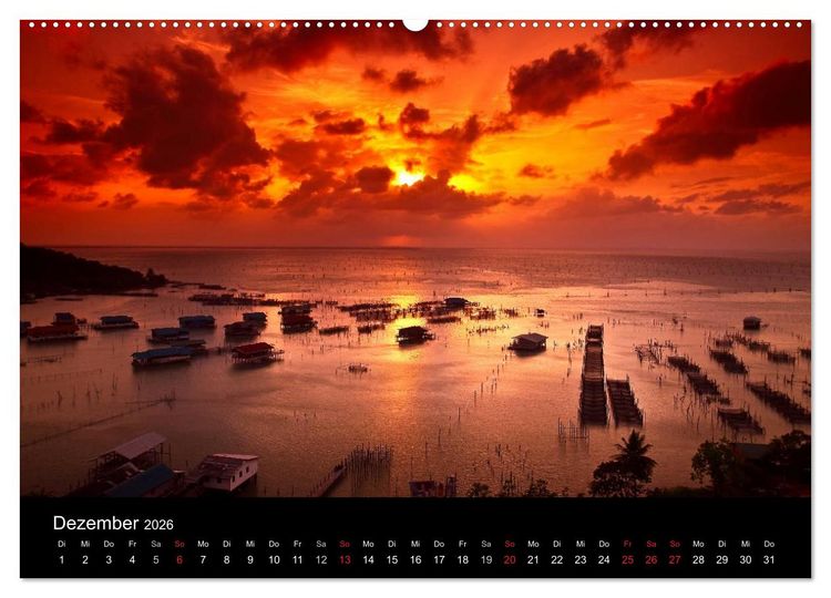 Produktbild: Tropenparadies Thailand 2026 (Wandkalender 2026 DIN A2 quer), CALVENDO Monatskalender