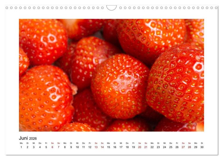 Produktbild: Frisches Obst - Mit leckeren Fr&uuml;chten und Vitaminen gesund durchs Jahr! (Wandkalender 2026 DIN A3 quer), CALVENDO Monatskalender