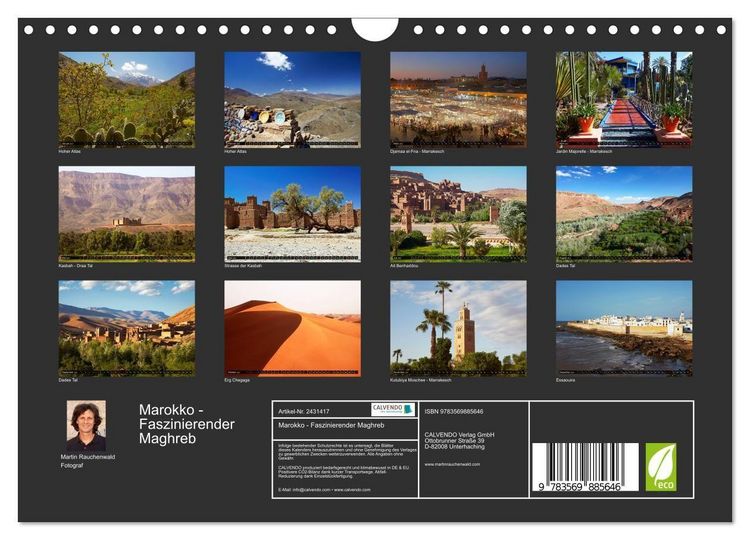 Produktbild: Marokko - Faszinierender Maghreb (Wandkalender 2027 DIN A4 quer), CALVENDO Monatskalender
