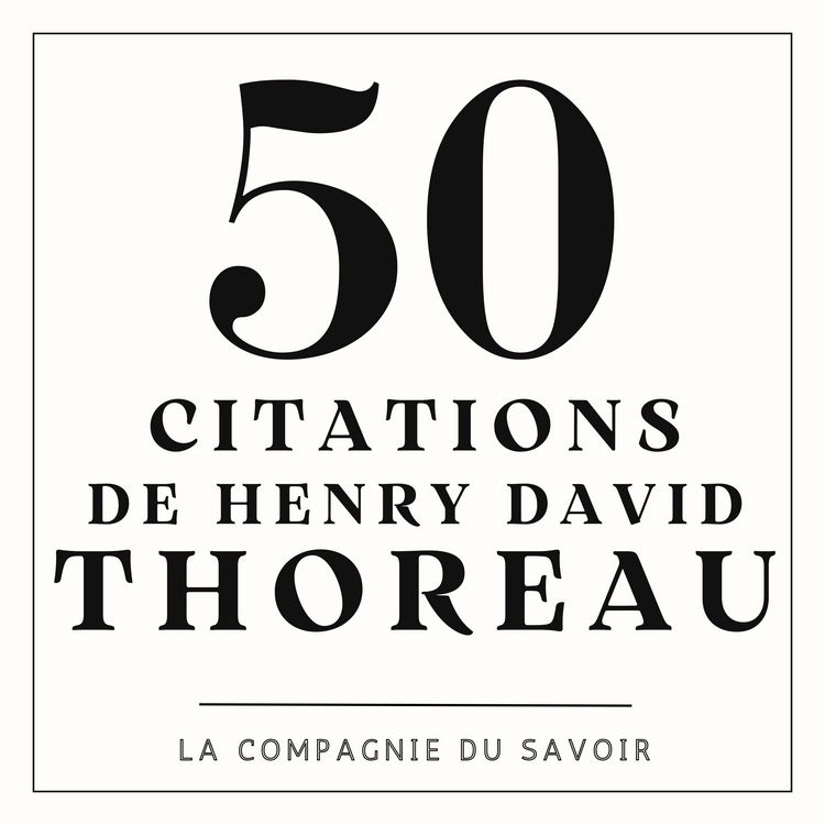 Produktbild: 50 citations de Thoreau